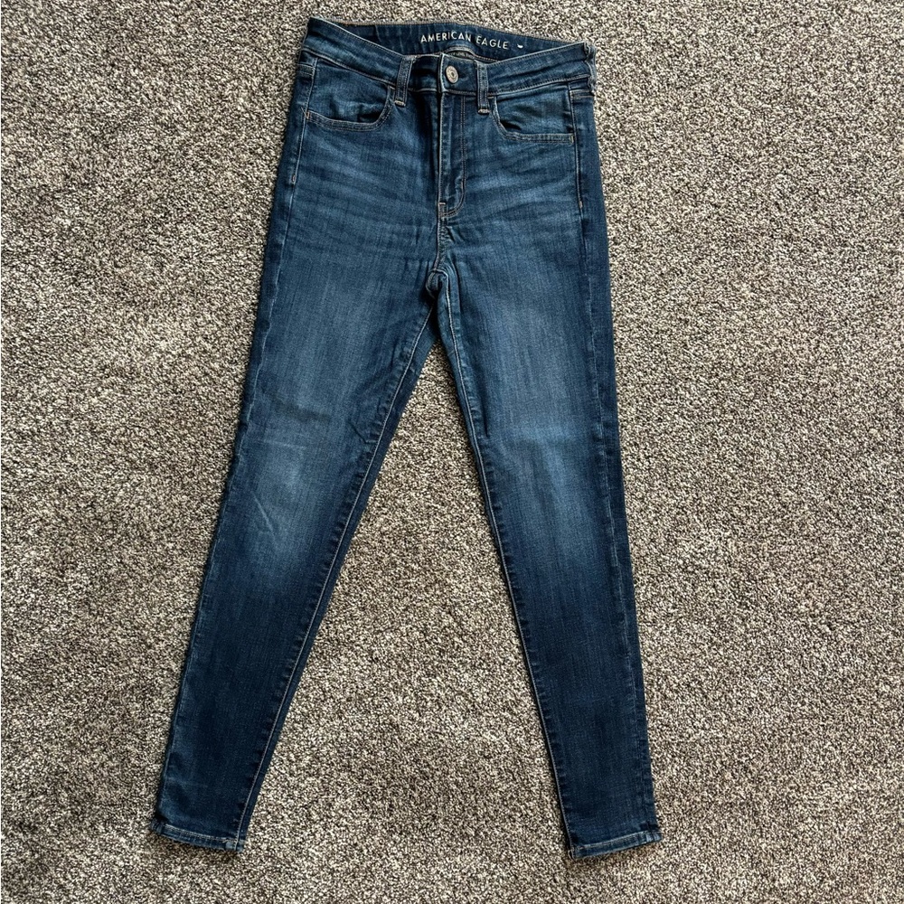 American Eagle AEO next level stretch hi-rise jegging as 6